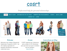 Tablet Screenshot of cosrt.org.uk